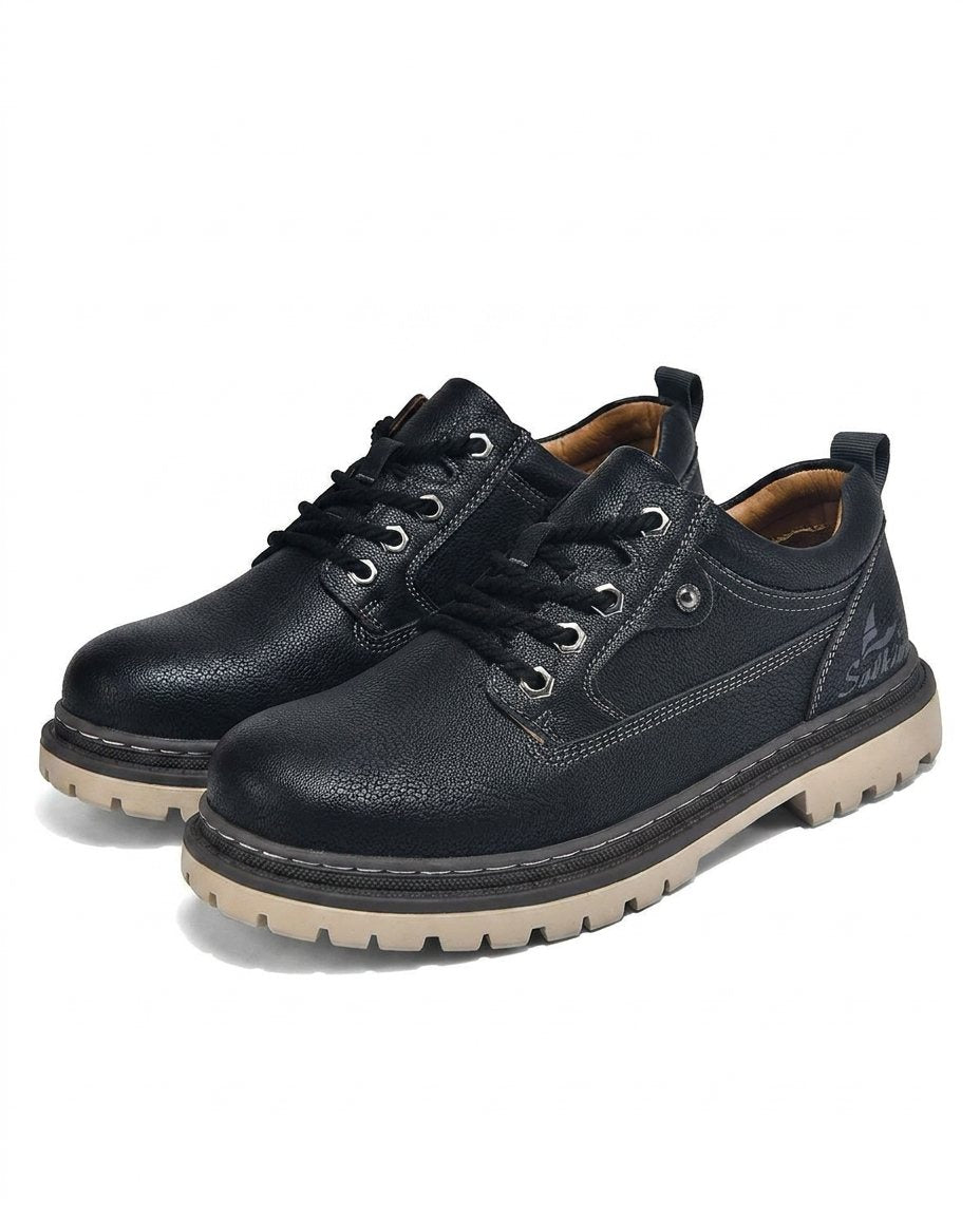 Herren Stiefel mit D-Ring-Schnürung