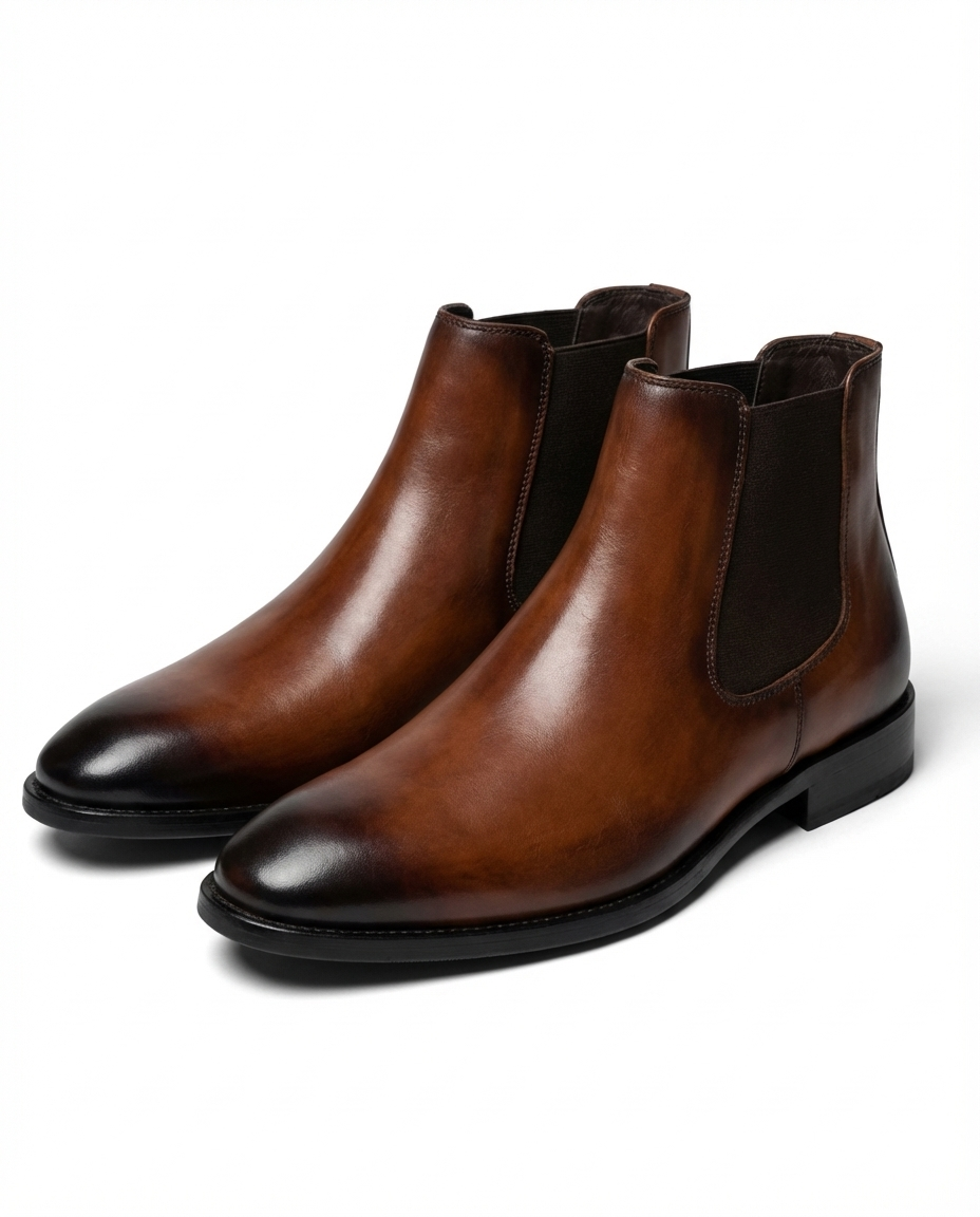 Herren Chelsea Boots mit robuster Profilsohle