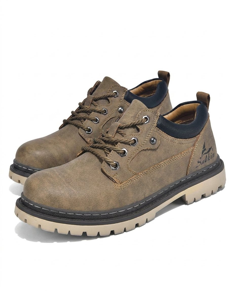 Herren Stiefel mit D-Ring-Schnürung