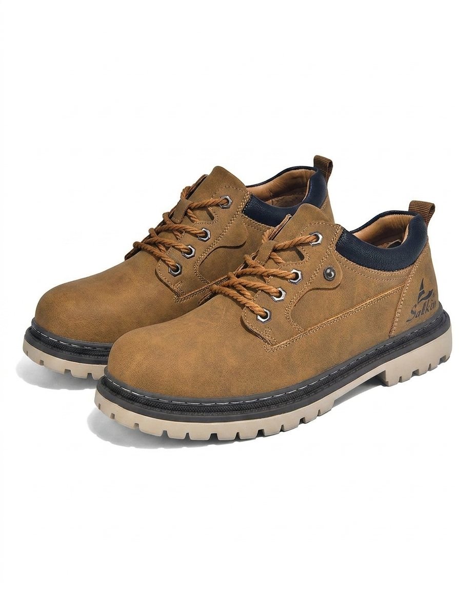 Herren Stiefel mit D-Ring-Schnürung