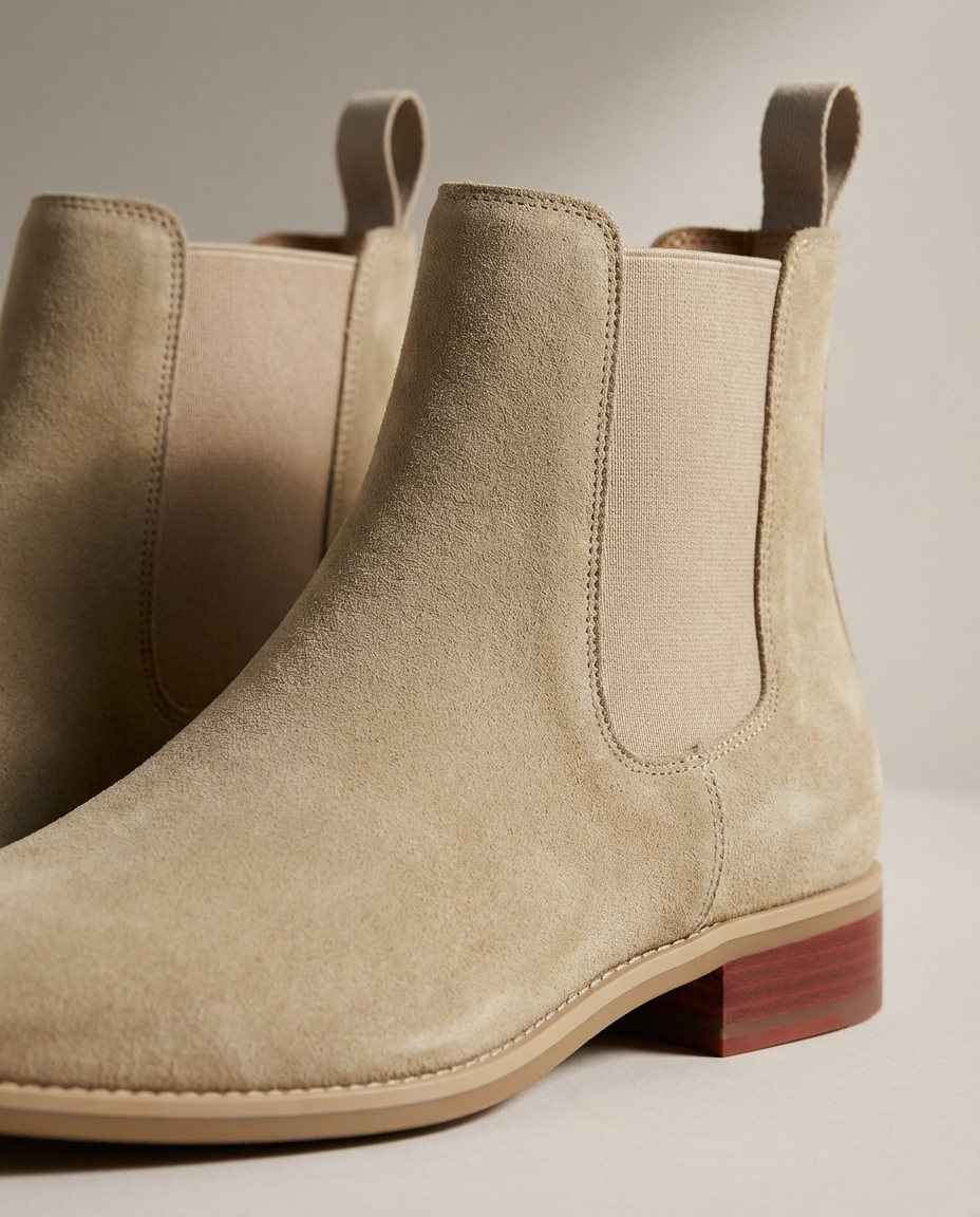 Herren Chelsea Boots in Wildlederoptik
