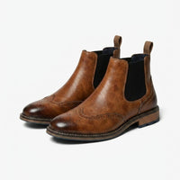 Herren Chelsea Boots mit Broguing-Muster