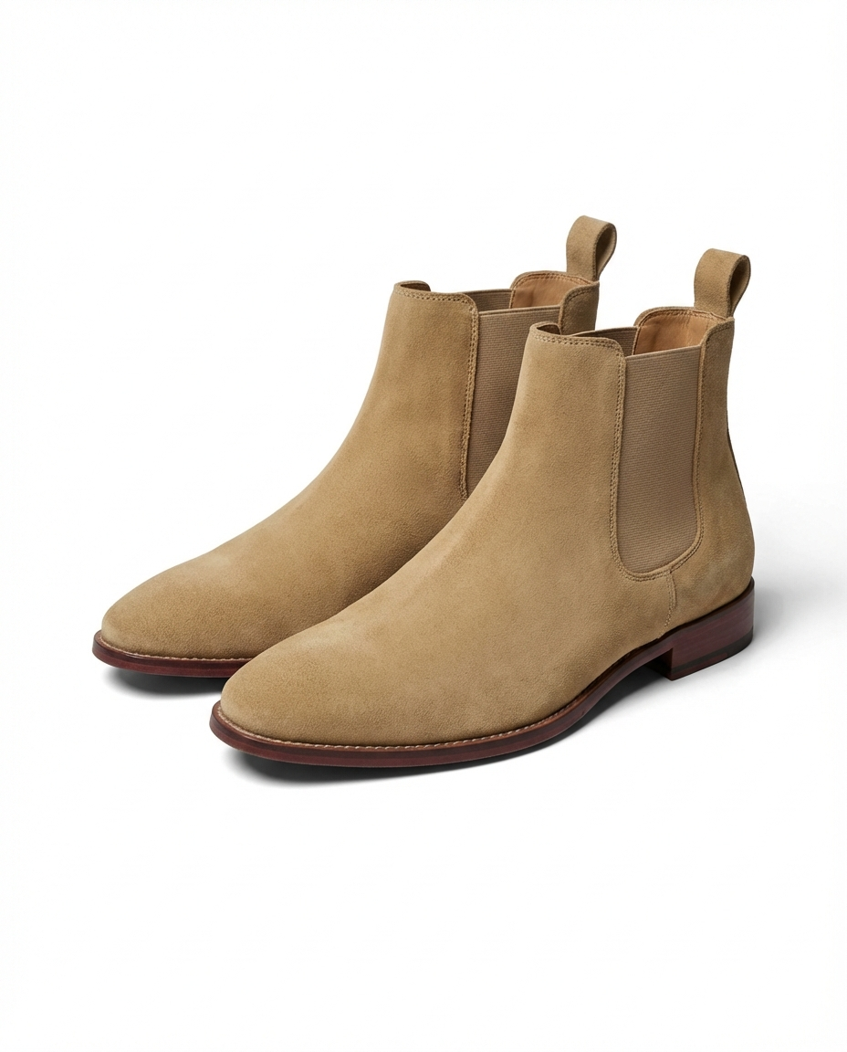 Herren Chelsea Boots in Wildlederoptik