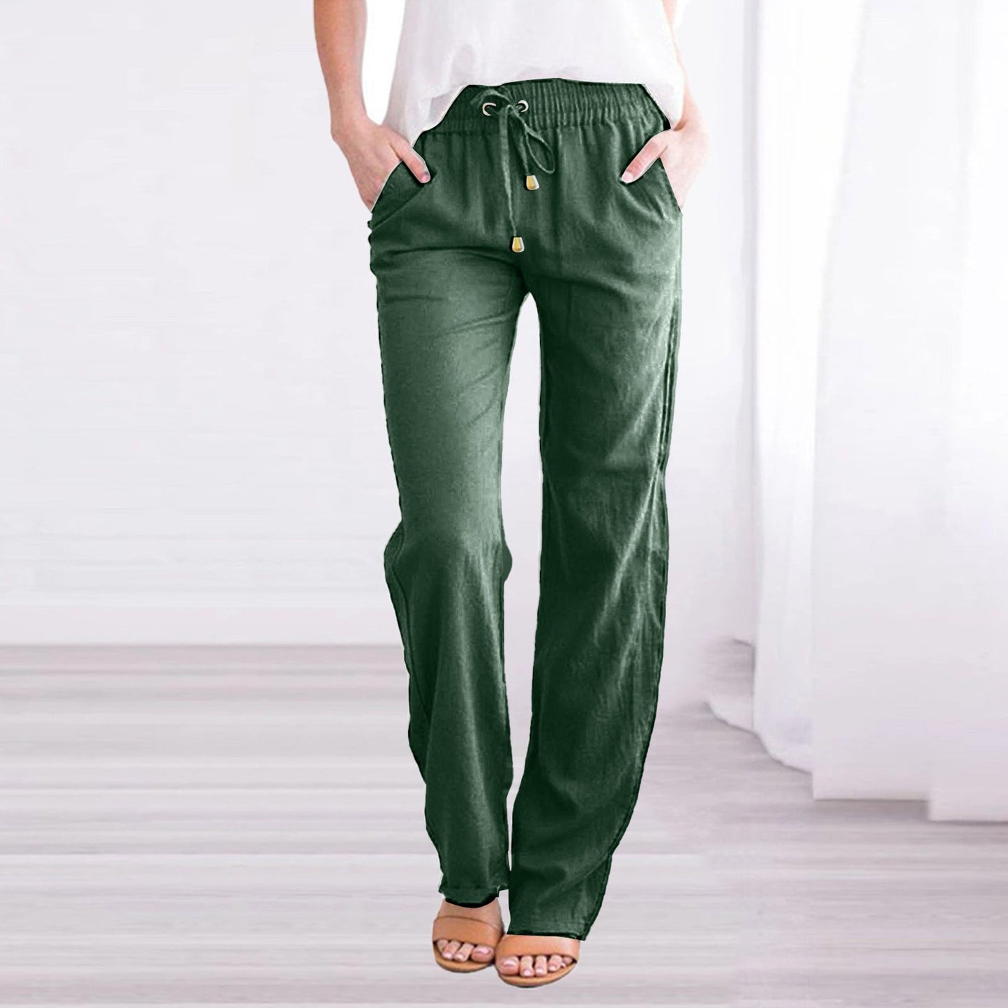 Leichte Freizeithose Damen Regular Fit Sommer