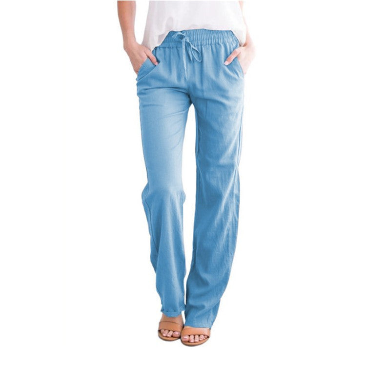 Leichte Freizeithose Damen Regular Fit Sommer