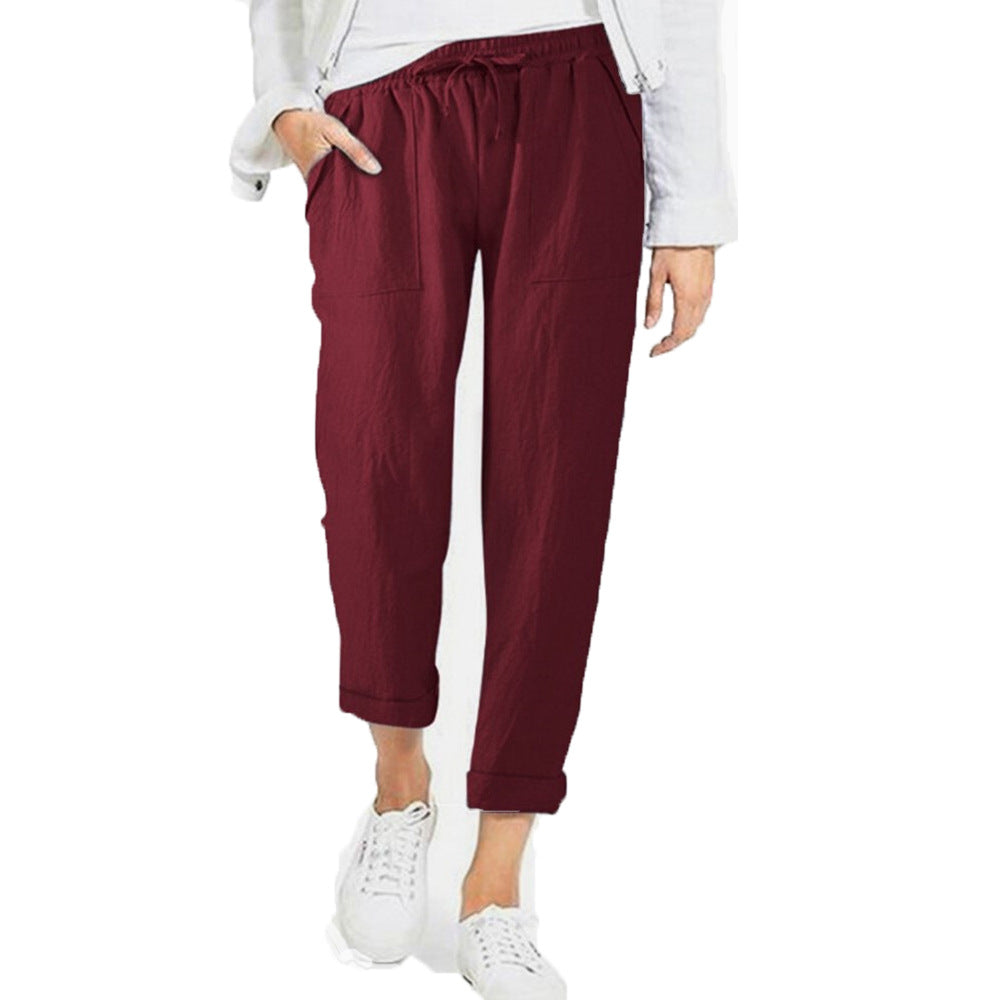 Leichte Freizeithose Damen Regular Fit Sommer