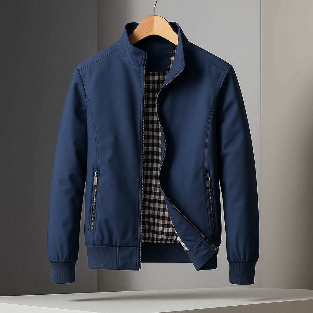 Herren Windjacke mit Zip-Taschen und schlanker Passform