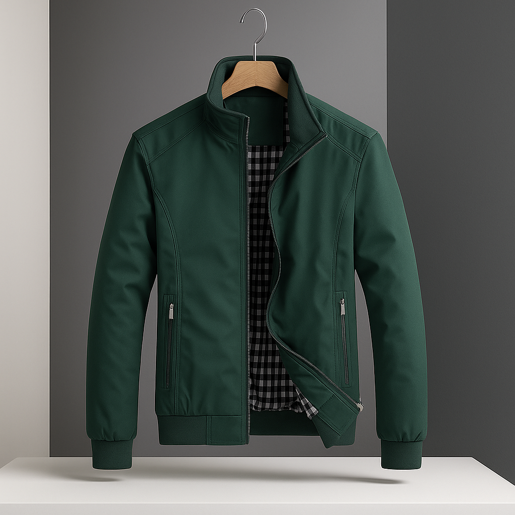 Herren Windjacke mit Zip-Taschen und schlanker Passform