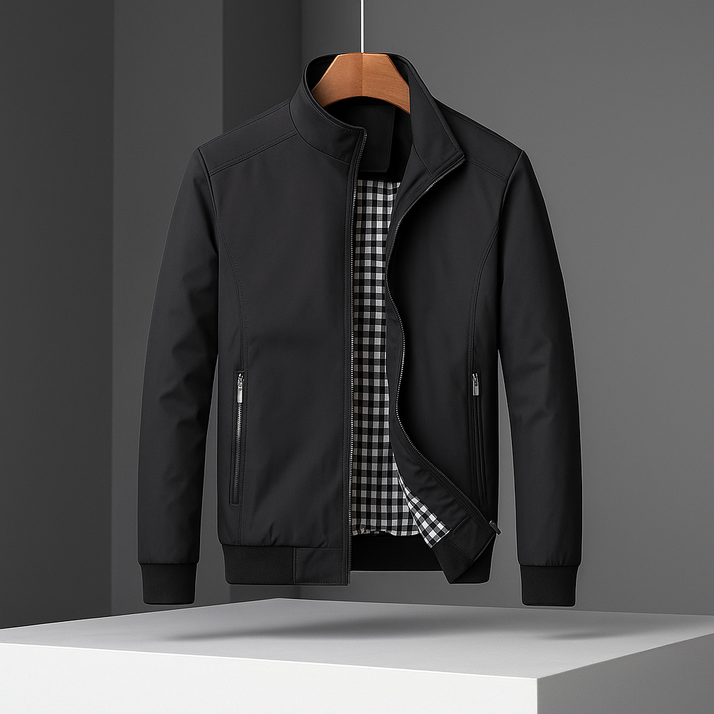 Herren Windjacke mit Zip-Taschen und schlanker Passform
