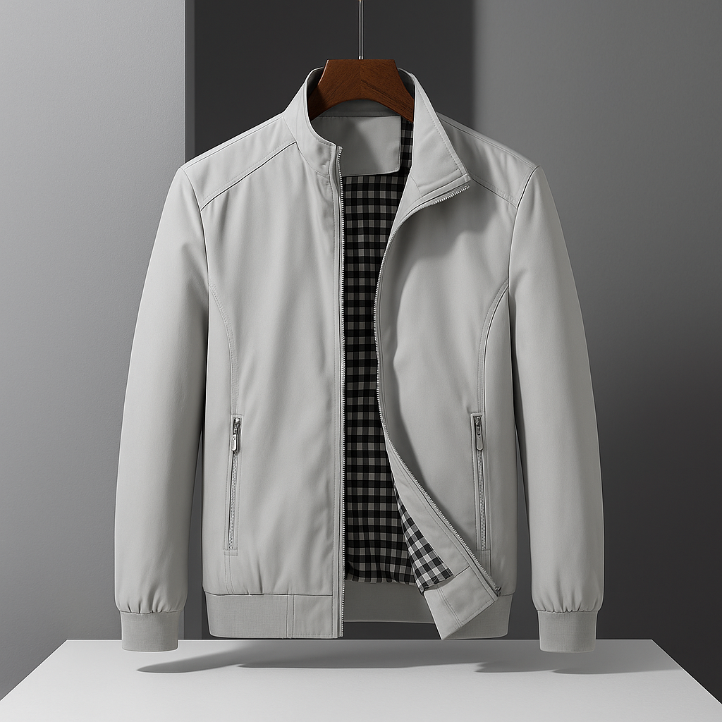Herren Windjacke mit Zip-Taschen und schlanker Passform