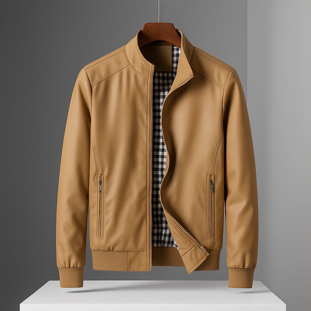 Herren Windjacke mit Zip-Taschen und schlanker Passform
